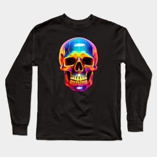 rainbow crystal skull Long Sleeve T-Shirt